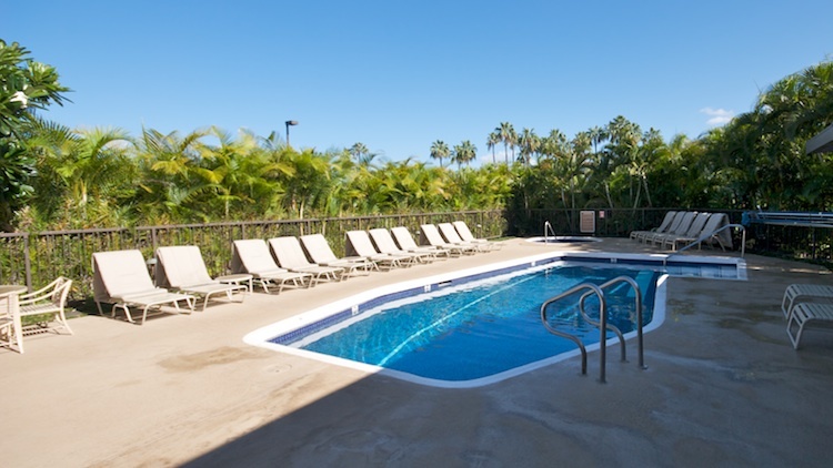 One of two swimming pools at Wailea Elua Village