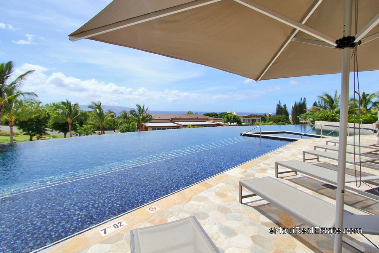 The infinite-edge pool at Makalii offers a commanding ocean view