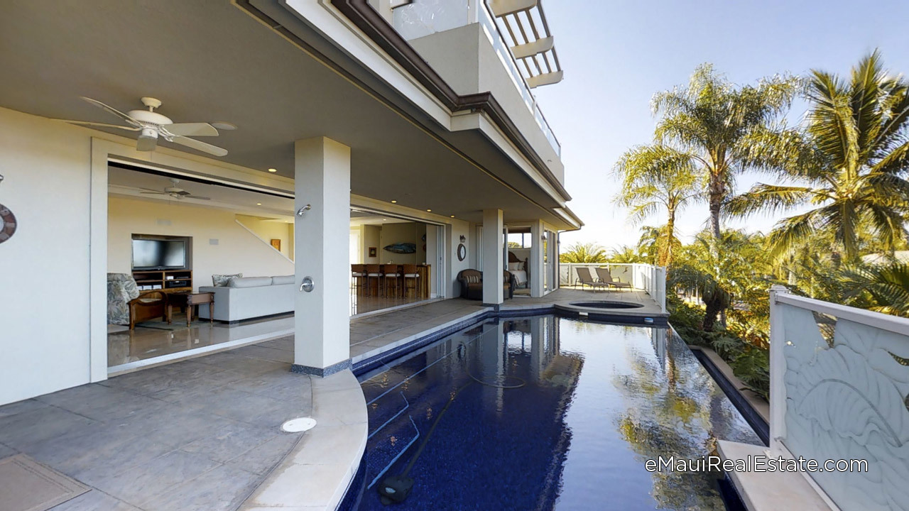 Homes at Wailea Pualani are custom masterpieces, many with spacious pools