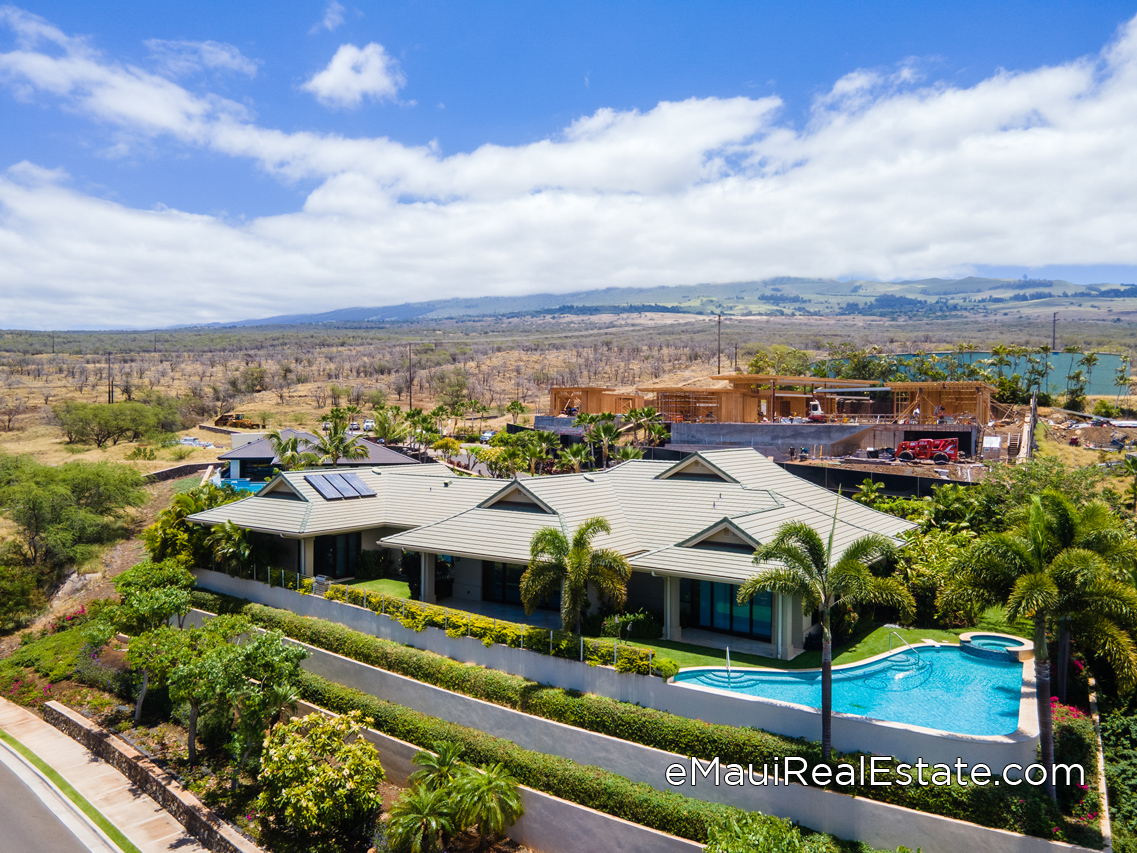 Example of a completed luxury home at The Ridge at Wailea