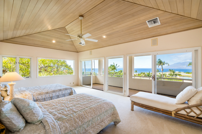 Master suite has commanding coastal views