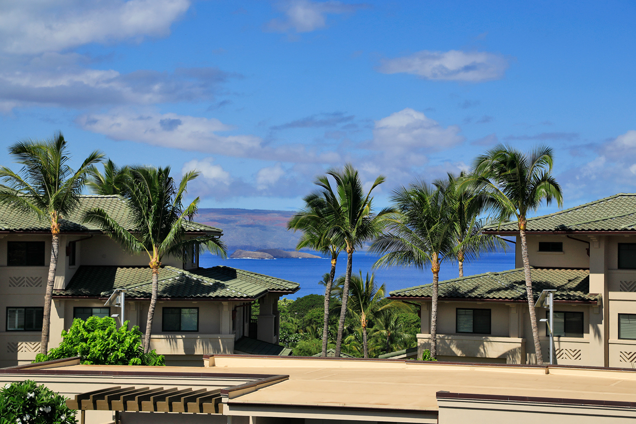 Ocean and West Maui Views: View from Master Suite