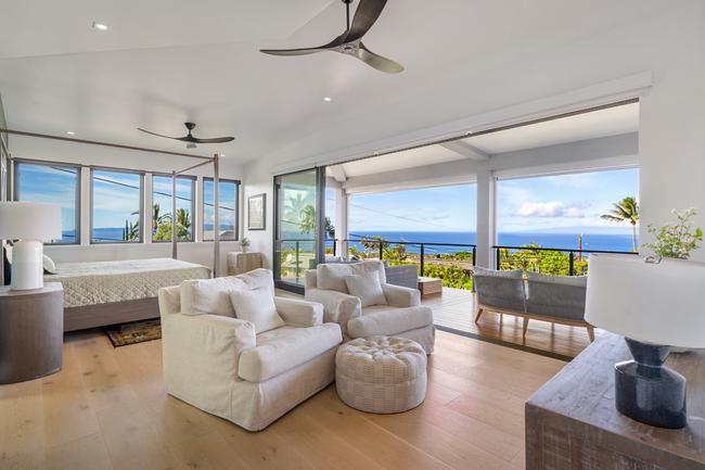 Bedroom with panoramic ocean views